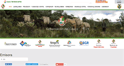 Desktop Screenshot of cauca.gov.co